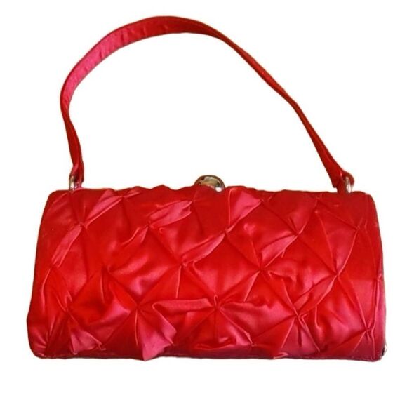 NWOT LA REGALE RED  DRESS PURSE - Picture 1 of 9